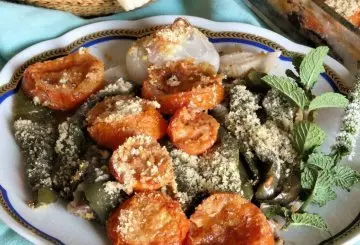TEGLIA ESTIVA DI VERDURE AL FORNO GRATINATE