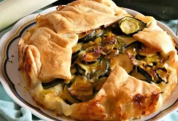 TORTA SALATA CON PORRI