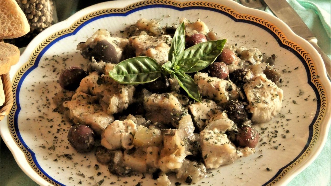 Tocchetti di pollo e melanzane