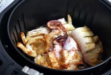 CALAMARI GRATINATI FRIGGITRICE AD ARIA