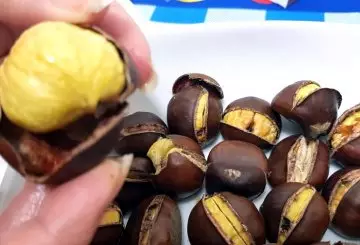CASTAGNE NELLA FRIGGITRICE AD ARIA