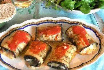 INVOLTINI DI MELANZANE AL FORNO RIPIENE