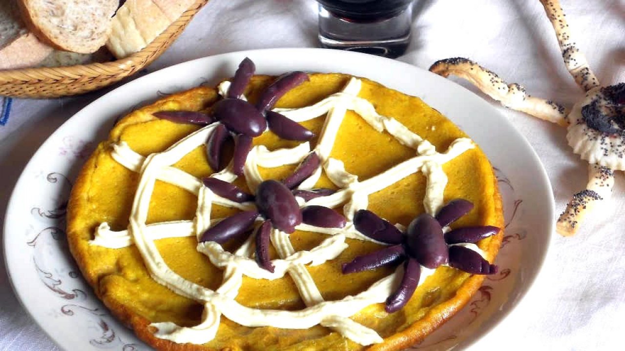 Frittata ragnatela di halloween