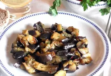 RICETTA MELANZANE A FUNGHETTO IN BIANCO