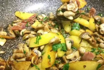 FUNGHI E PATATE