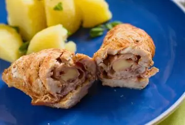 INVOLTINI DI POLLO CON PROSCIUTTO E FORMAGGIO