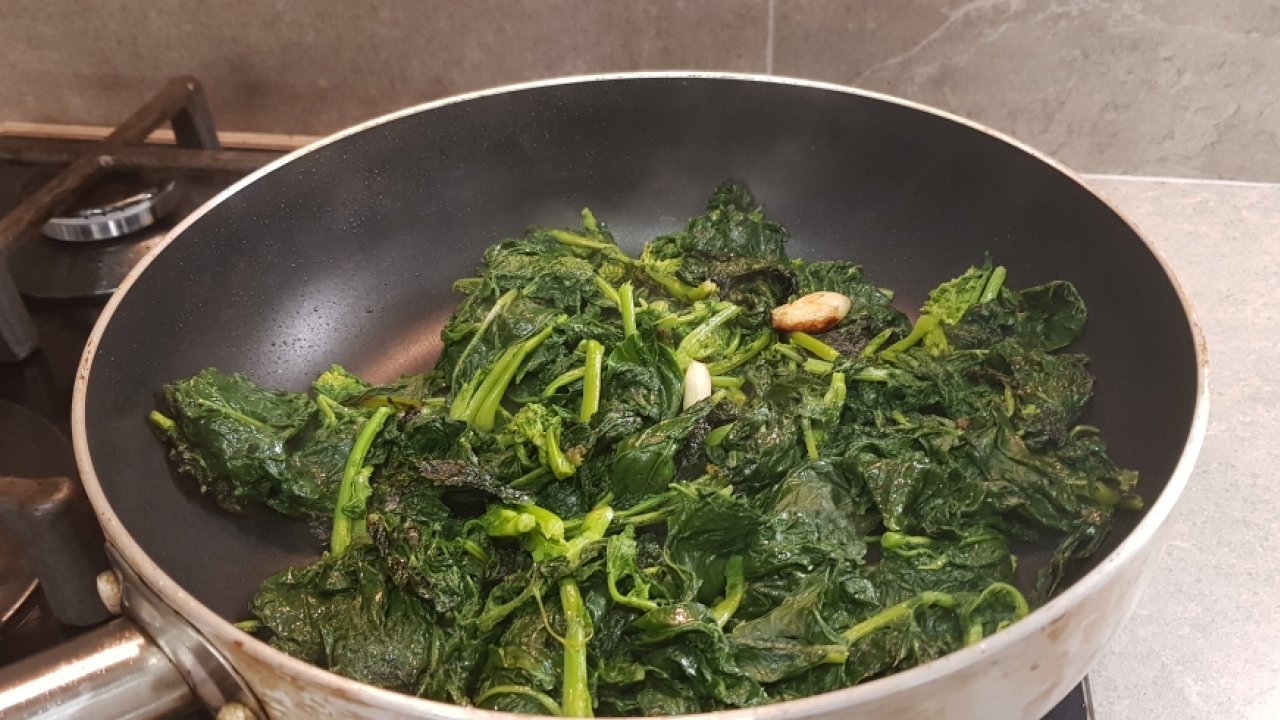 CIME DI RAPA IN PADELLA