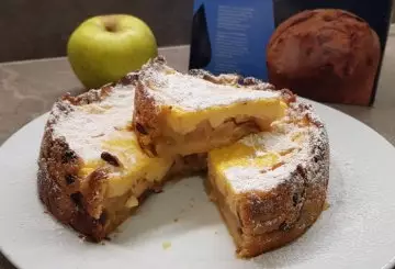 TORTA DI PANETTONE E MELE