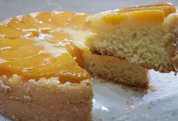 TORTA DI PESCHE ROVESCIATA