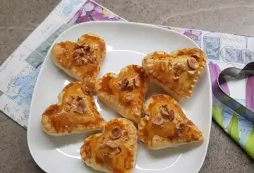 CUORI DI PASTA SFOGLIA ALLA NUTELLA