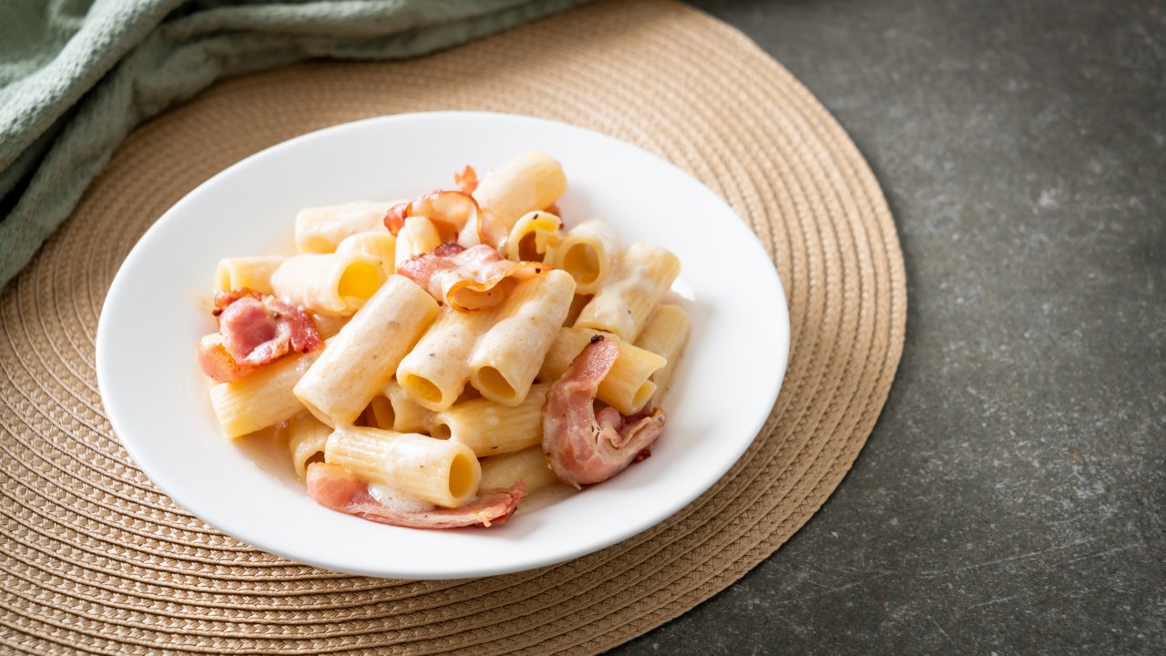 PASTA PHILADELPHIA E PANCETTA BIMBY