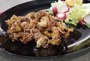CIUFFI DI CALAMARI IN FRIGGITRICE AD ARIA