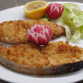 PESCE SPADA IMPANATO IN FRIGGITRICE AD ARIA