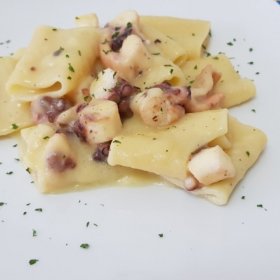 PASTA CREMA DI PATATE E POLPO
