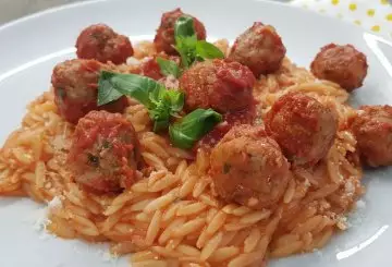 RISONI RISOTTATI CON LE POLPETTINE