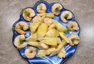 GAMBERETTI E CARCIOFI