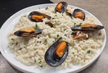 RISOTTO COZZE E PECORINO