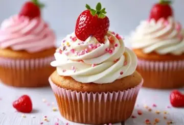 CUP CAKE ALLE FRAGOLE BIMBY PER LA FESTA DELLA MAMMA