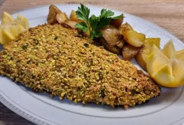 SALMONE IN CROSTA DI PISTACCHI