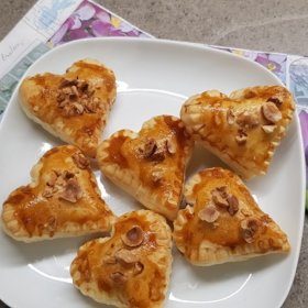 CUORI DI SFOGLIA ALLA NUTELLA