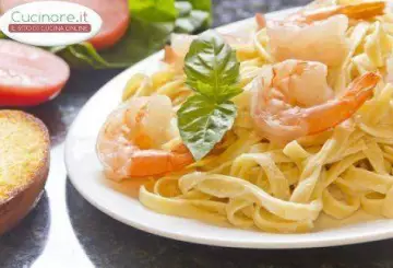FETTUCCINE AI GAMBERI E BRANDY
