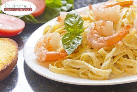 Fettuccine ai gamberi e brandy