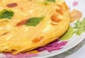 FRITTATA DI SPAGHETTI IN BIANCO