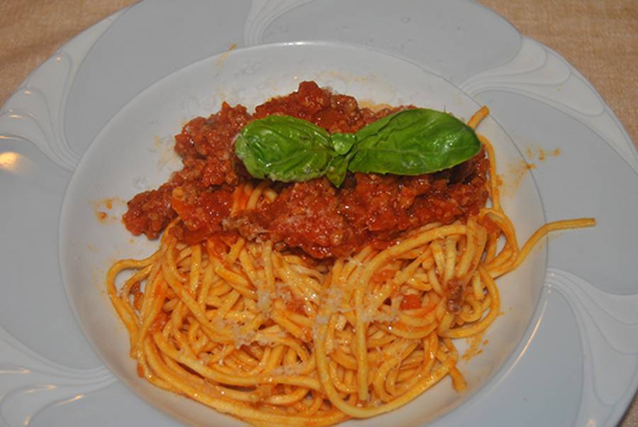 Pasta alla bolognese semplificata