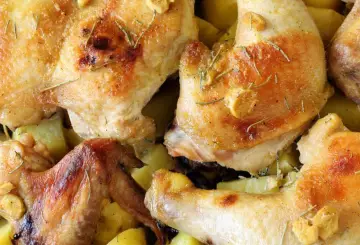 POLLO AL FORNO CON PATATE