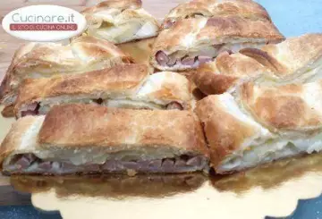 RUSTICO RIPIENO DI WÜRSTEL,UOVA SODE E PATATE