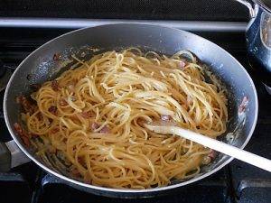 Carbonara preparazione 6