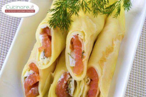 Crepes al salmone