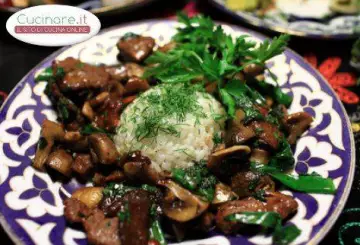 SPEZZATINO DI VITELLO AI FUNGHI