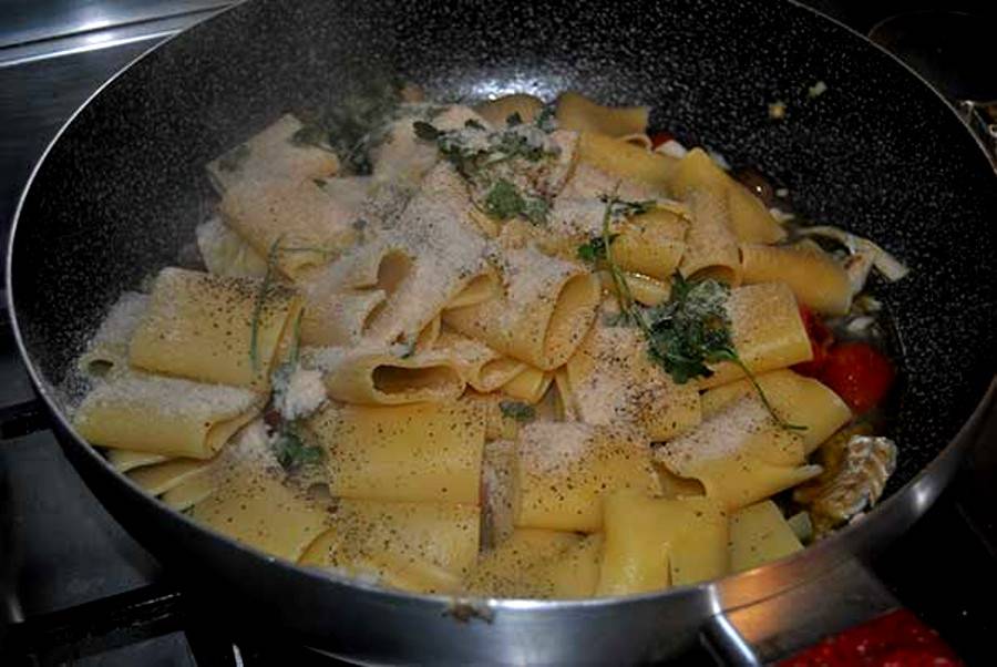 Paccheri con il baccala'