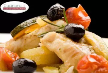 BACCALÀ CON PATATE E OLIVE