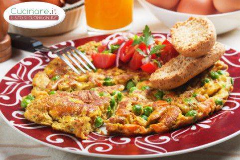 Frittata al forno con Ceci e Piselli