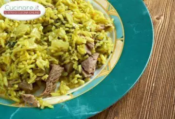 RISO CON VERZA E CARNE