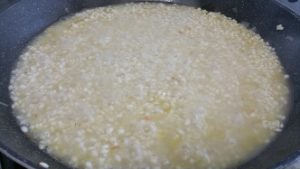 Risotto al tartufo preparazione 3