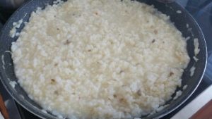 Risotto al tartufo preparazione 8