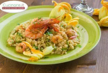 RISOTTO GAMBERETTI E ZUCCHINE