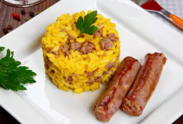 RISOTTO ZAFFERANO E SALSICCIA
