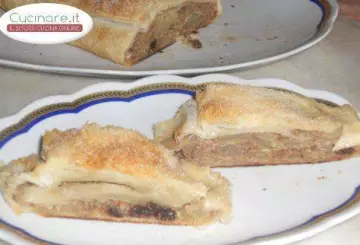 STRUDEL DI MELE RENETTE, MARMELLATA DI PESCHE E NOCI