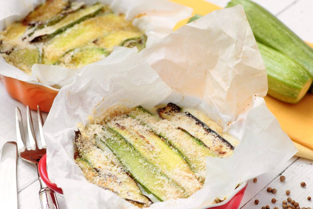 Zucchine alla Parmigiana in bianco