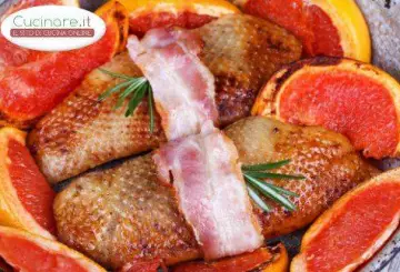 ANATRA AL FORNO CON LA PANCETTA