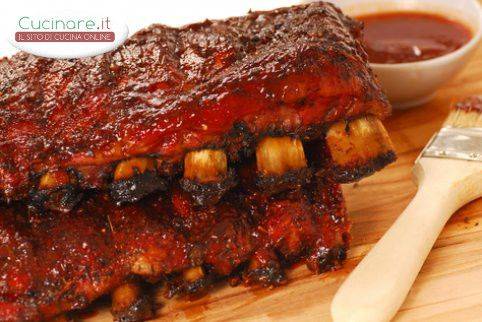 Costine glassate con salsa bbq