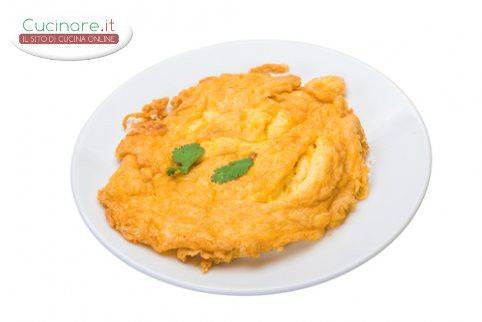 Frittata con polpa di granchio