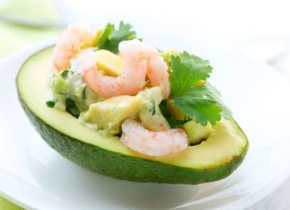 Insalata di avocado e gamberetti