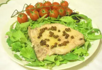 BRACIOLA DI MAIALE AL PEPE ROSA SFUMATA ALLA VERNACCIA