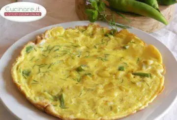 FRITTATA GIALLA E VERDE ALLE ERBE AROMATICHE