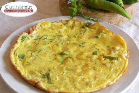 Frittata gialla e verde alle Erbe aromatiche